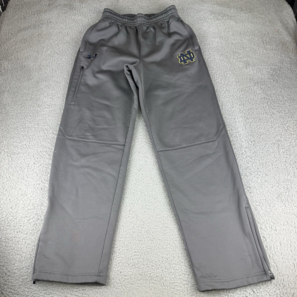 Under Armour Cold Gear Storm Sweat Pants Notre Dame Gray men's Small
